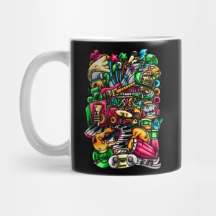 Music Doodle Illustration Mug